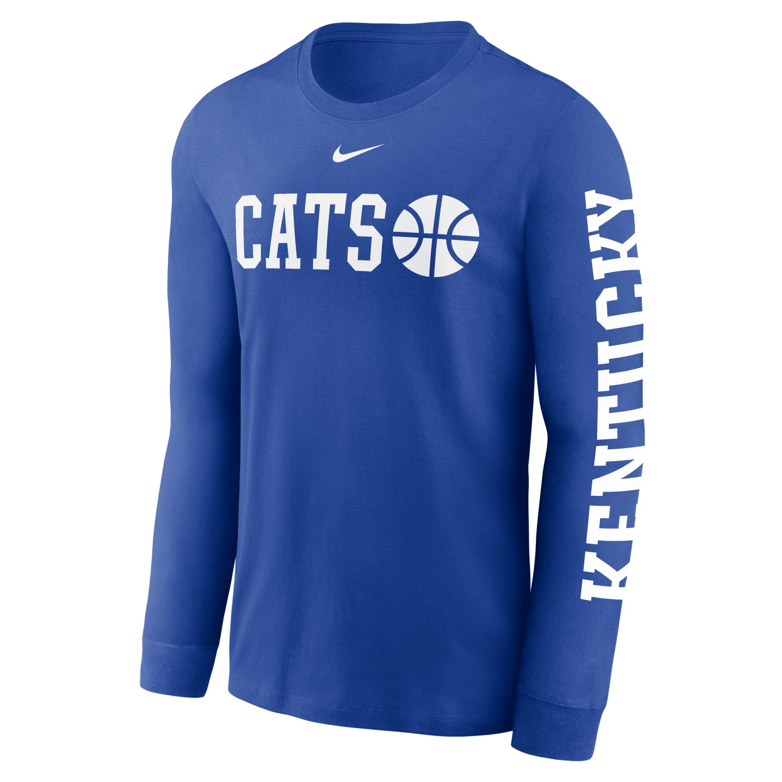 Kentucky Wildcats Basketball Icon Nike Men's College Long-Sleeve T-Shirt Product Image