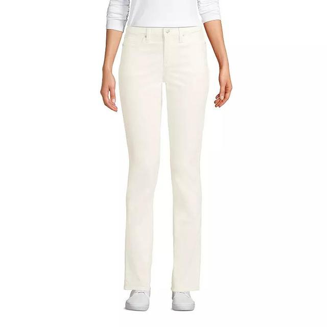 Womens Lands End Mid-Rise Straight Leg Corduroy Pants Product Image