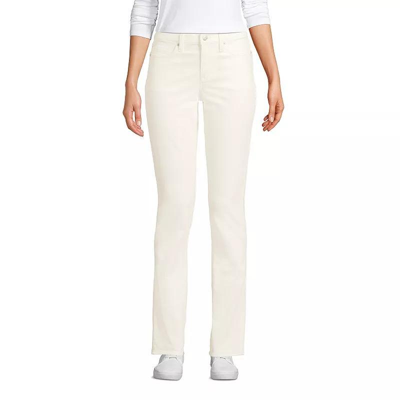 Womens Lands End Mid-Rise Straight Leg Corduroy Pants Product Image