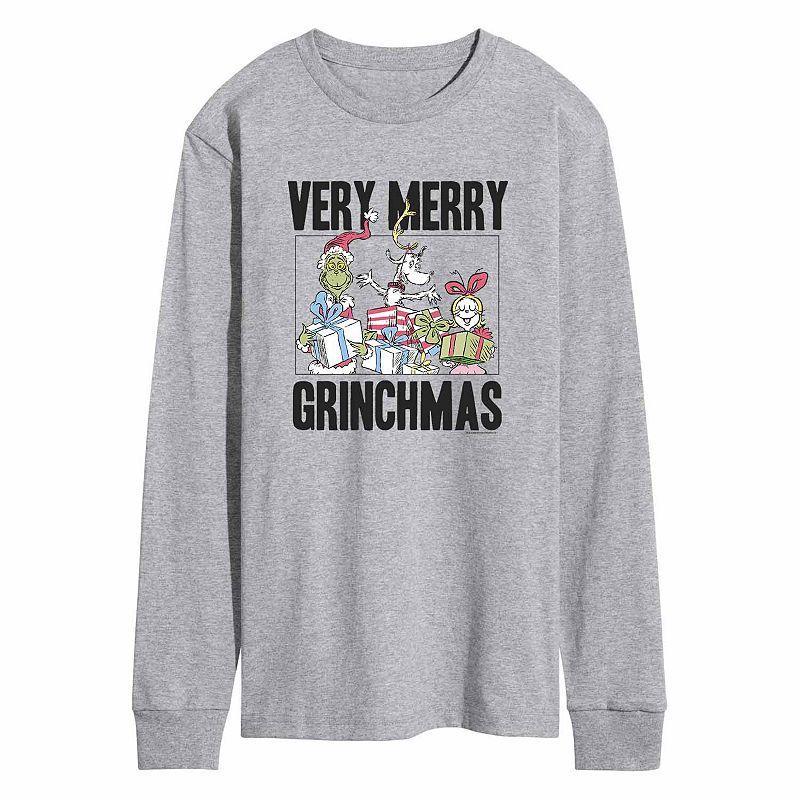 Mens The Grinch Grinchmas Tee Dark Grey Product Image