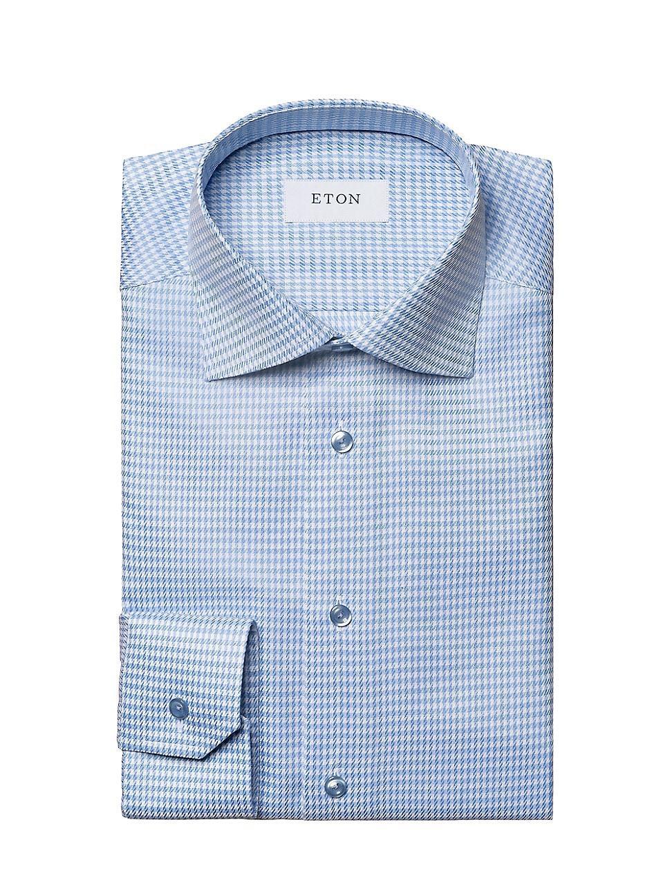 Mens Slim-Fit Houndstooth Dress Shirt Product Image