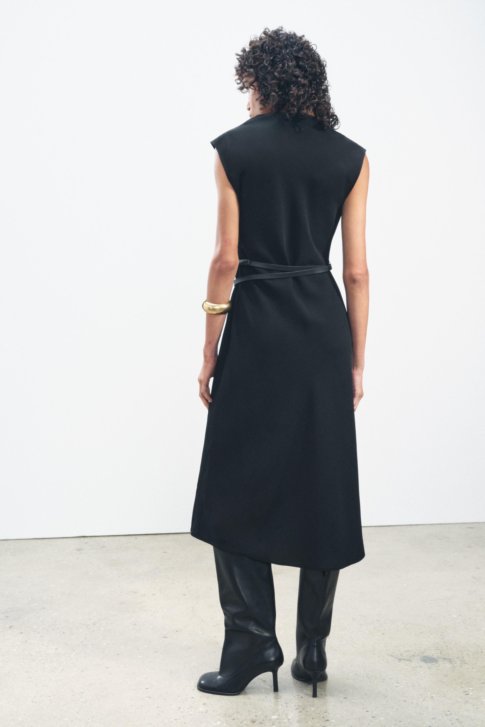 ZW COLLECTION BELTED MIDI DRESS Product Image