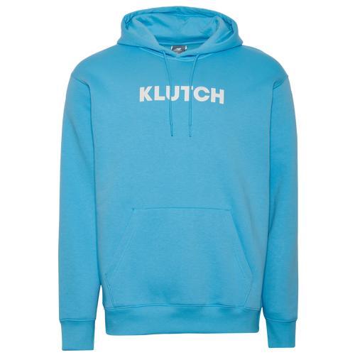 New Balance Mens X Klutch Essentials Fleece Hoodie - Carolina/White Product Image