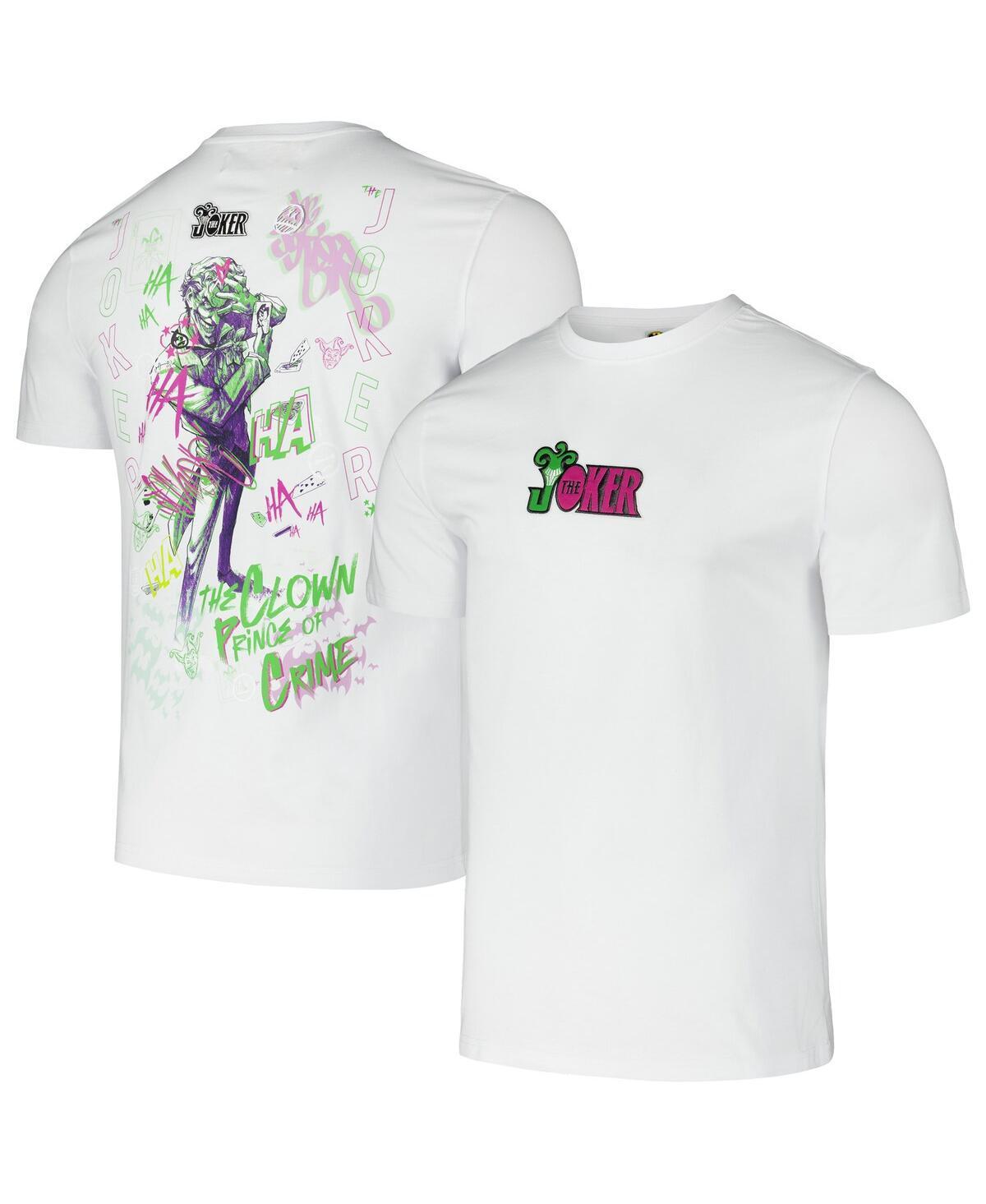 Freeze Max Mens White Batman Comics the Joker Ha Ha Ha T-Shirt Product Image