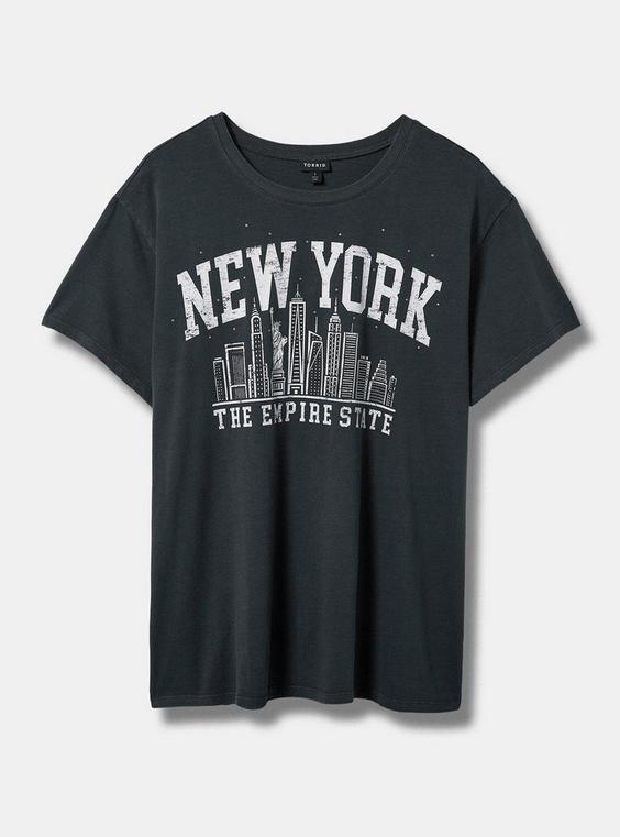 New York Fit Cotton Crew Neck Stud Tee Product Image