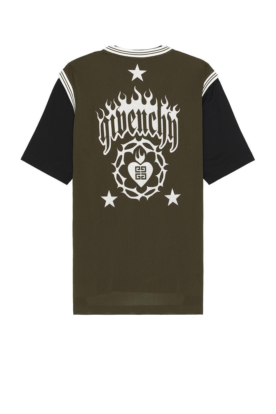 Givenchy Double Layer Tee in Olive Product Image