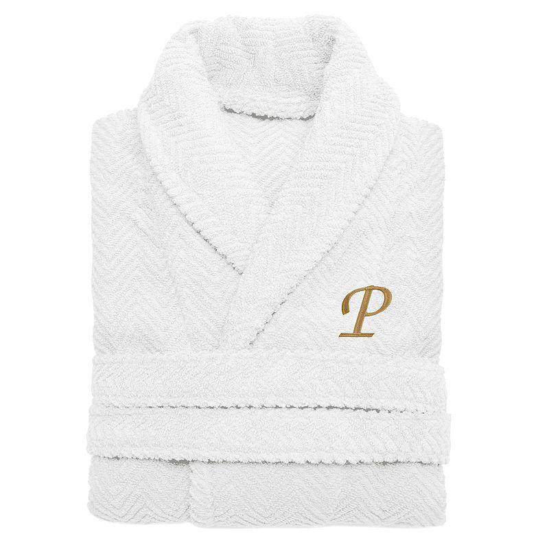 Linum Home Textiles Turkish Cotton Personalized Herringbone Weave Bathrobe, Womens Product Image