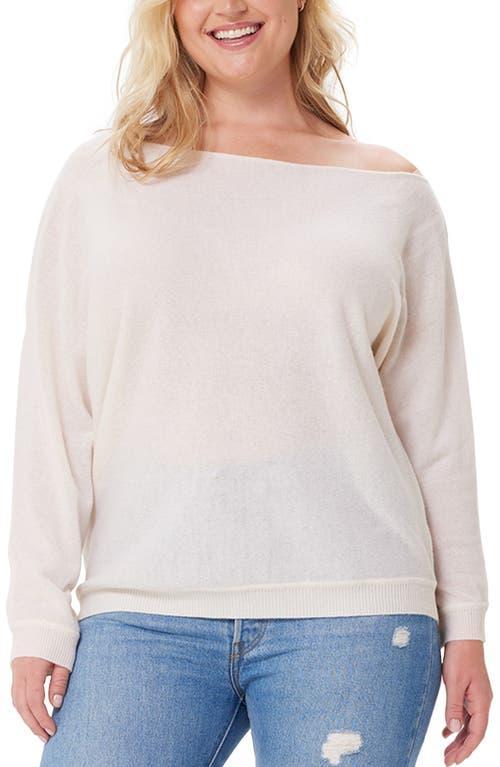 MINNIE ROSE One-Shoulder Cotton & Cashmere Sweater Product Image