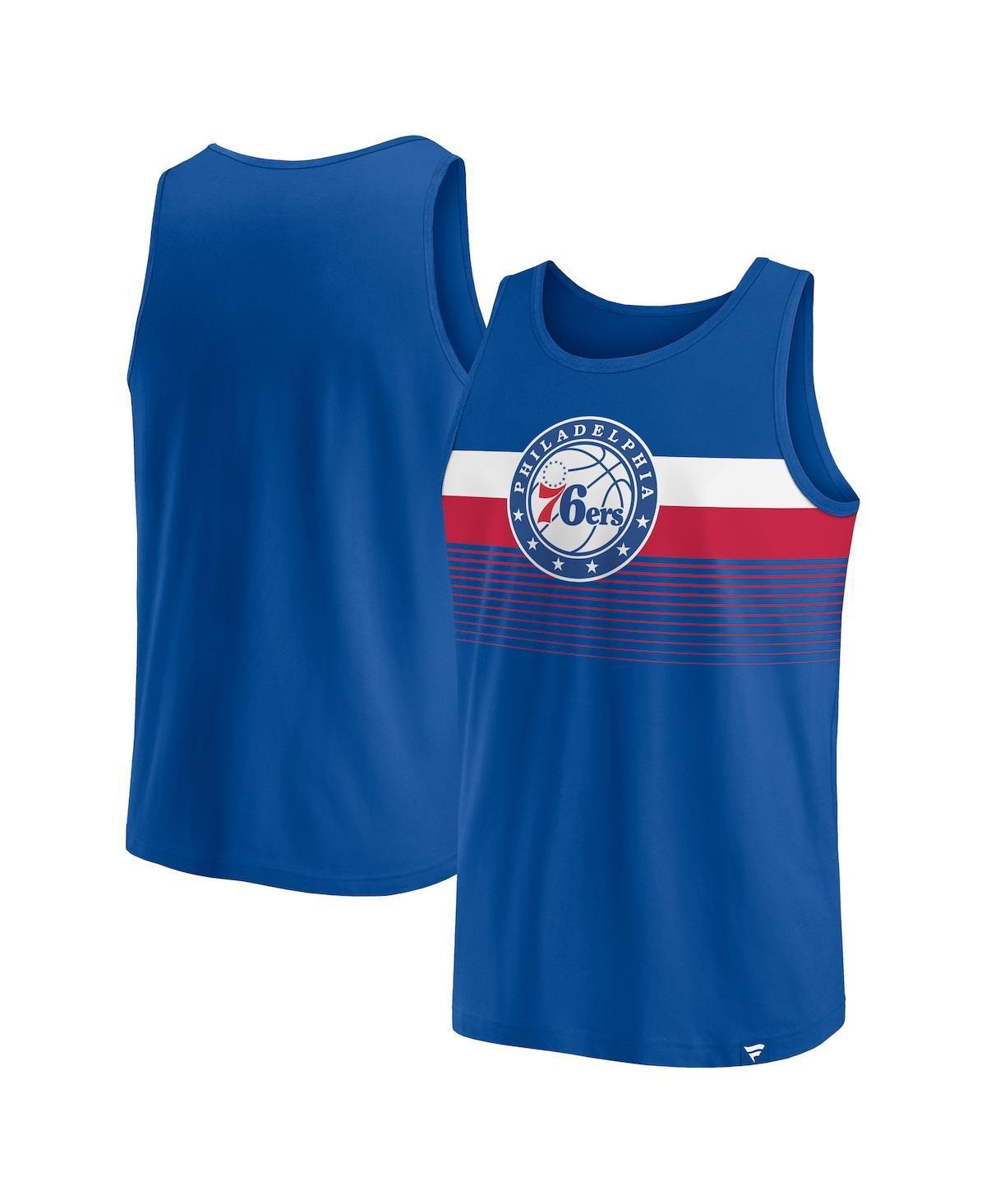 Fanatics Mens Royal Philadelphia 76ers Wild Game Tank Top Product Image