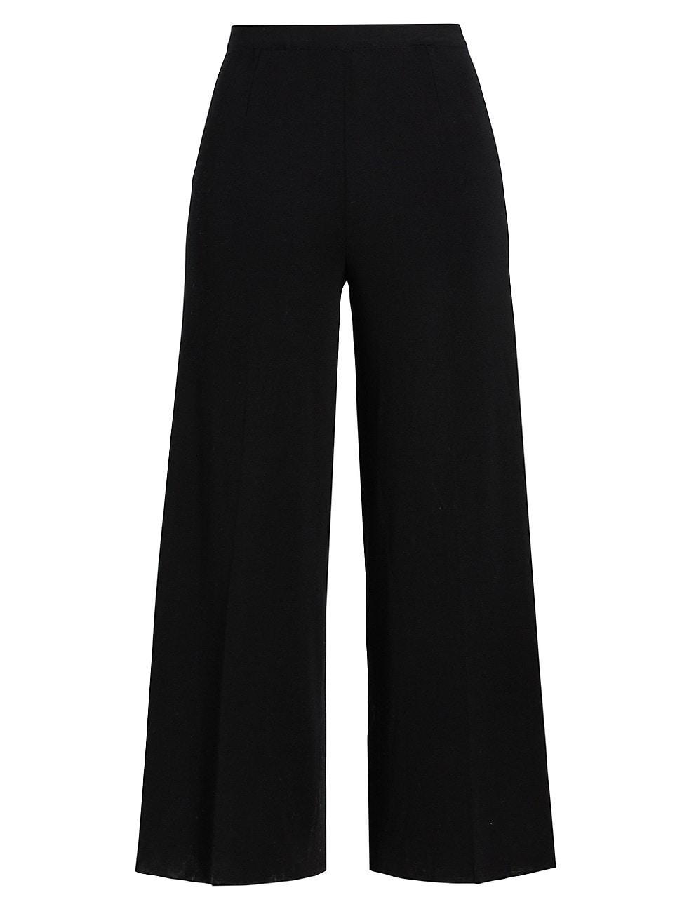 Womens Wide-Leg Knit Pants Product Image