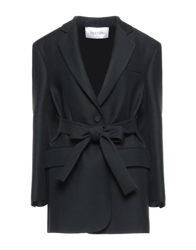 VALENTINO Overcoats In Black Product Image