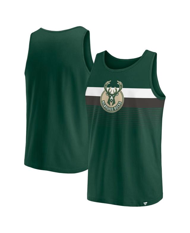 Mens Fanatics Hunter Green Milwaukee Bucks Wild Game Tank Top Product Image