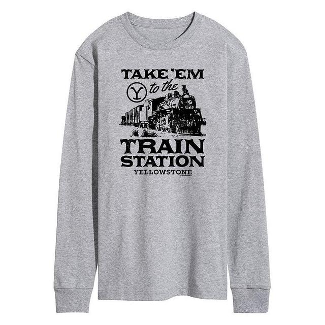 Mens Yellowstone Train Tee Product Image