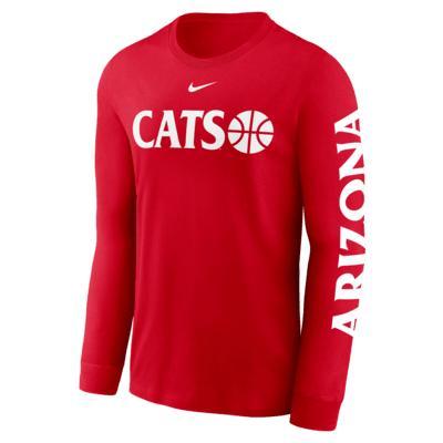 Arizona Wildcats Basketball Icon Men's Nike College Long-Sleeve T-Shirt Product Image