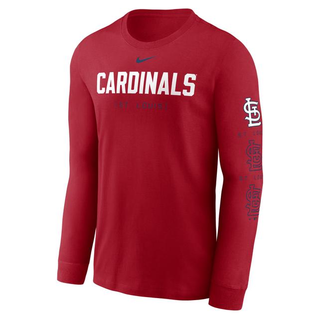 Mens Nike Red St. Louis Cardinals Repeater Long Sleeve T-shirt Product Image