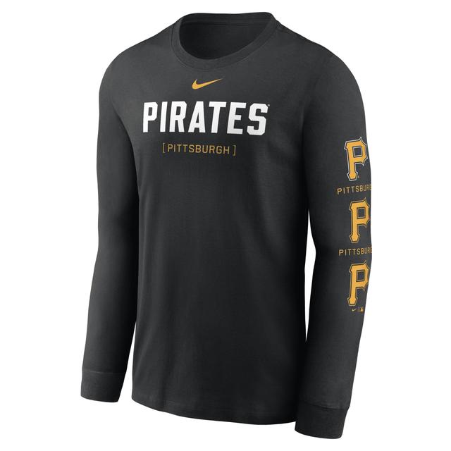 Pittsburgh Pirates Repeater Nike Mens MLB Long-Sleeve T-Shirt Product Image