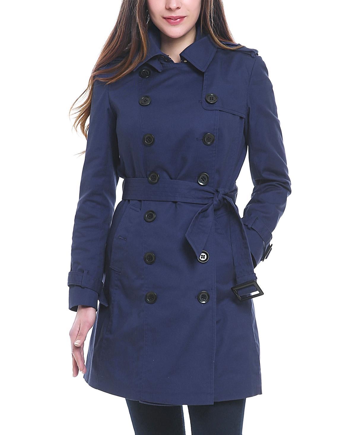 Womens Adley Water Resistant Hooded Trench Coat Product Image