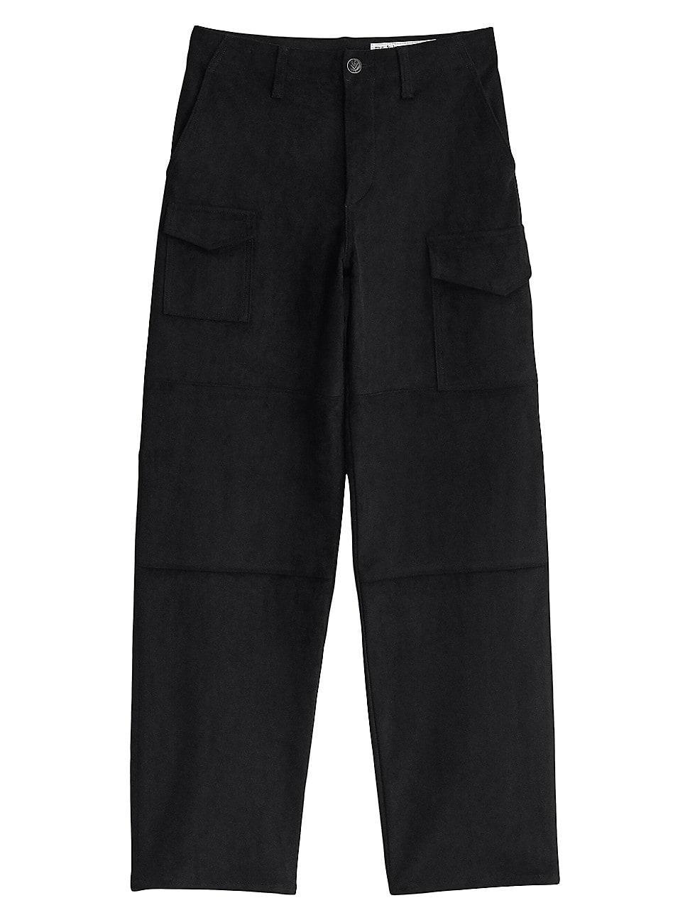 rag & bone Demi High Rise Oversized Fit Cargo Jeans in Blkfxsuede Product Image