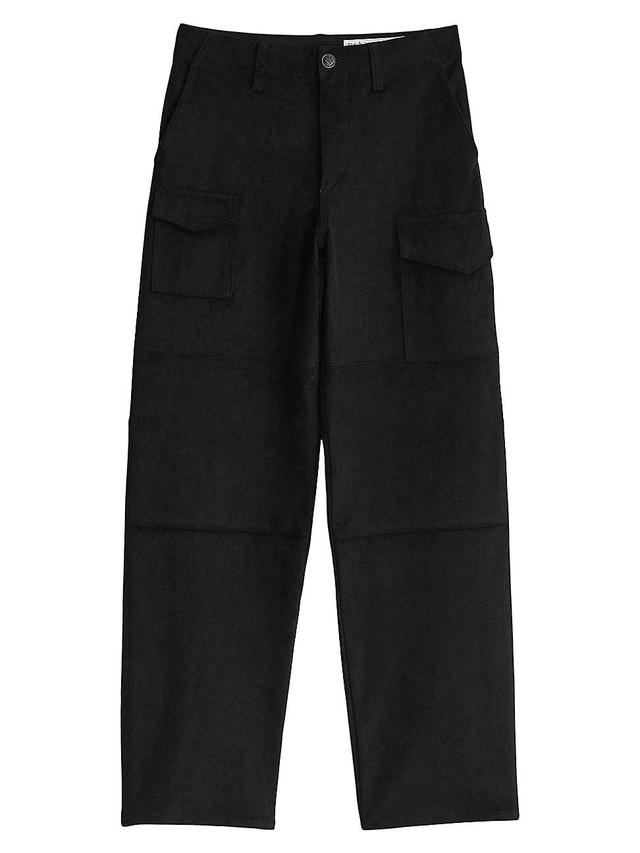 rag & bone Demi High Rise Oversized Fit Cargo Jeans in Blkfxsuede Product Image