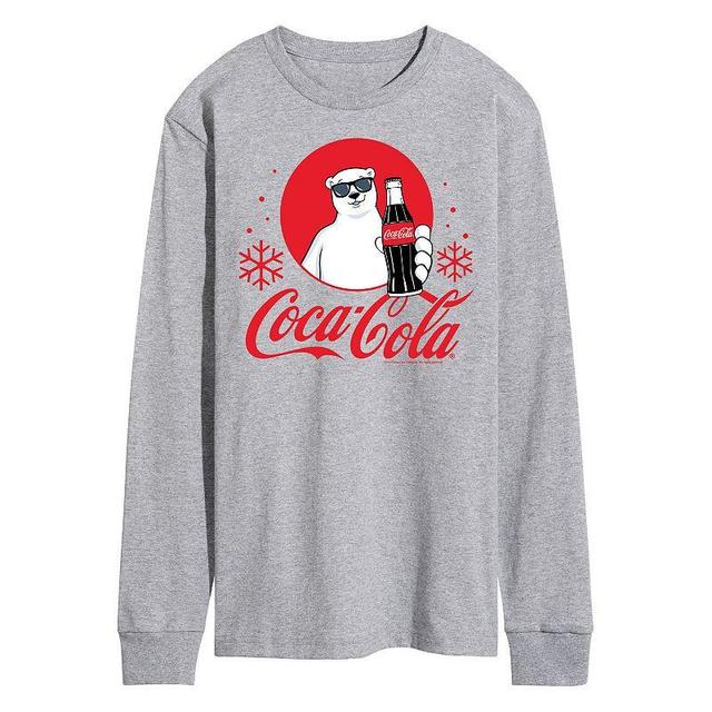 Mens CocaCola Polar Bear Long Sleeve Graphic Tee Product Image