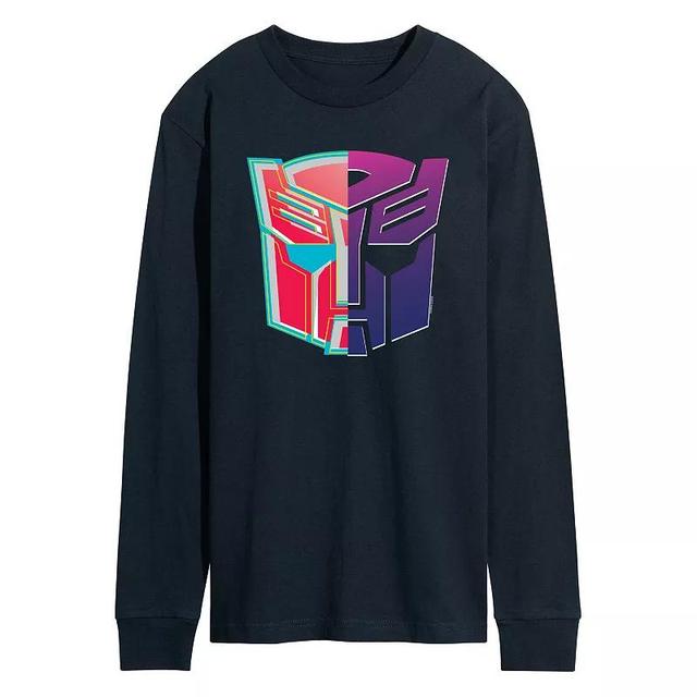 Mens Transformers Decepticons Autobot Logo Long Sleeve Graphic Tee Product Image