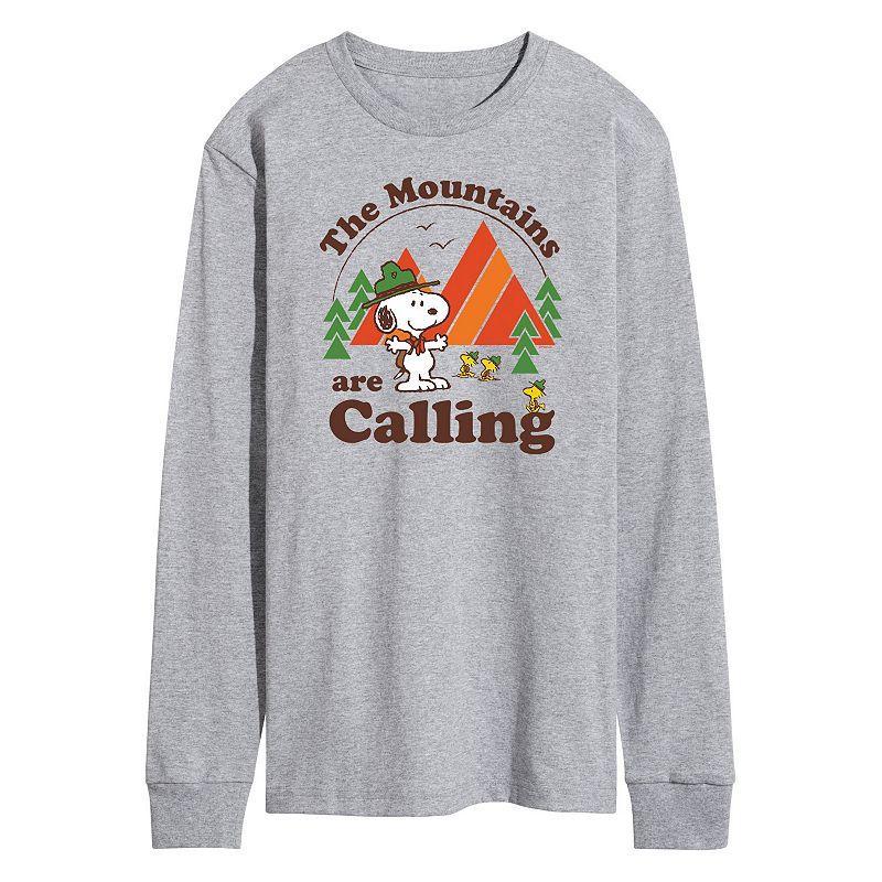 Mens Peanuts The Mountains Are Calling Tee Product Image