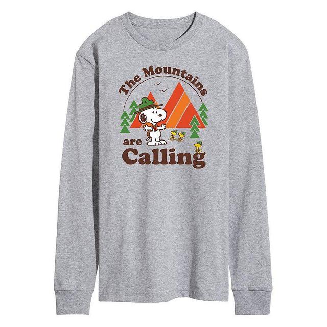 Mens Peanuts The Mountains Are Calling Tee Product Image