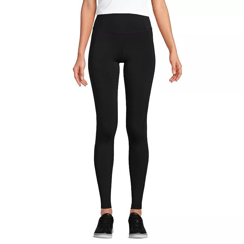 Petite Lands End Active High Impact Pocket Leggings, Womens Product Image