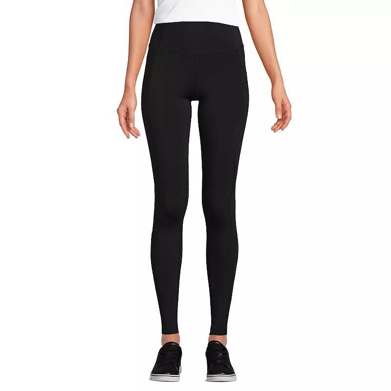 Petite Lands End Active High Impact Pocket Leggings, Womens Product Image