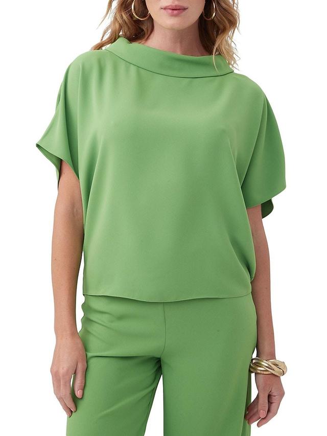 Womens Honeysuckle Rolled Boatneck Top Product Image