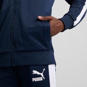 PUMA T7 ICONIC Men's Track Jacket in Dark Blue Product Image