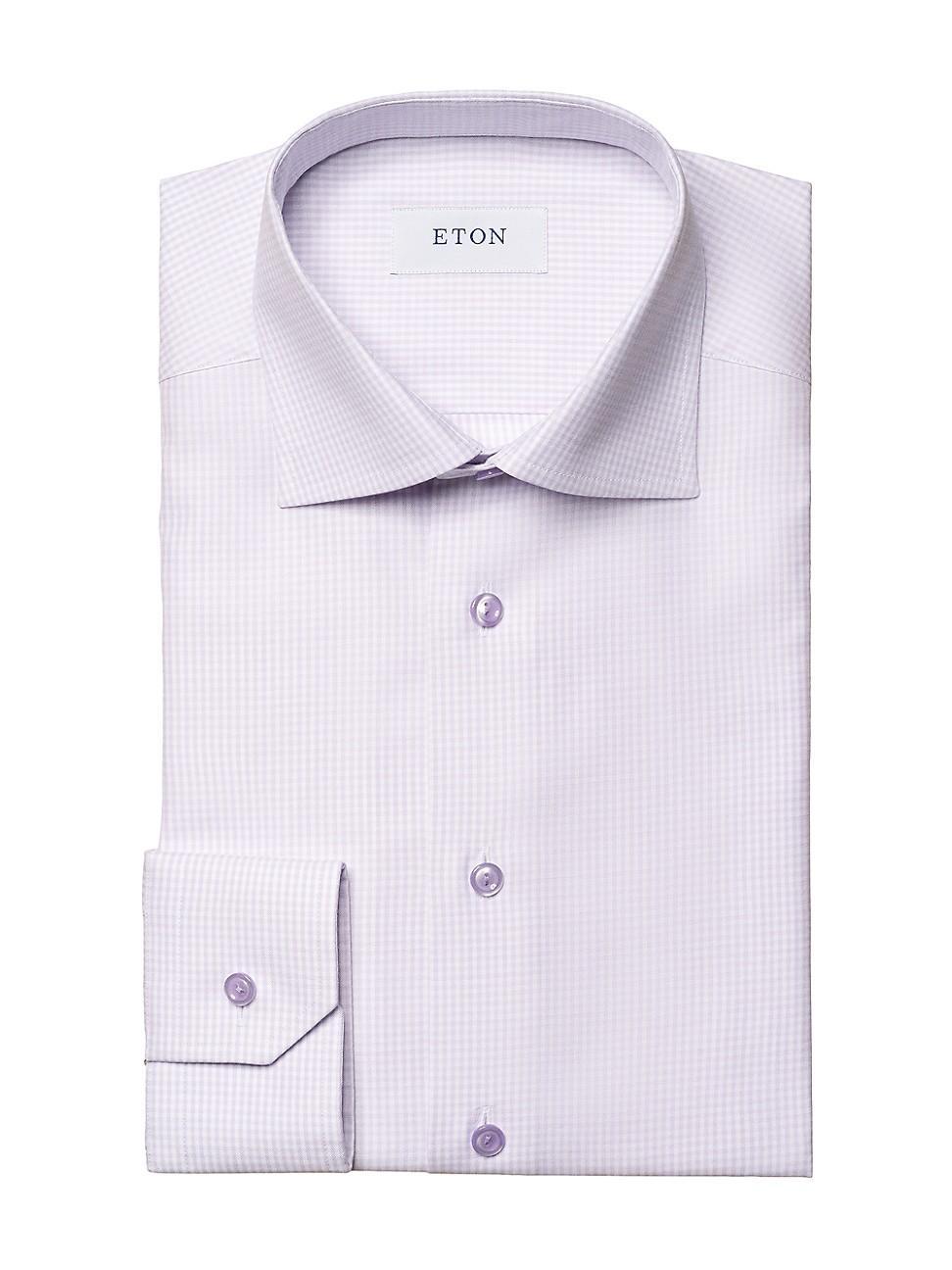 Mens Contemporary-Fit Textured Cotton-Tencel Shirt Product Image