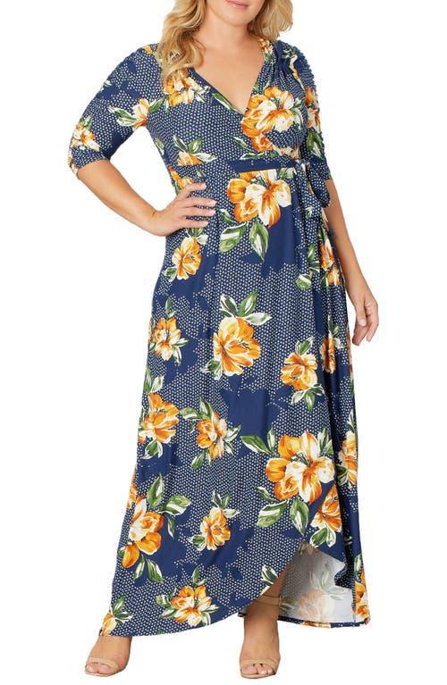 Kiyonna Meadow Dream Wrap Maxi Dress Product Image