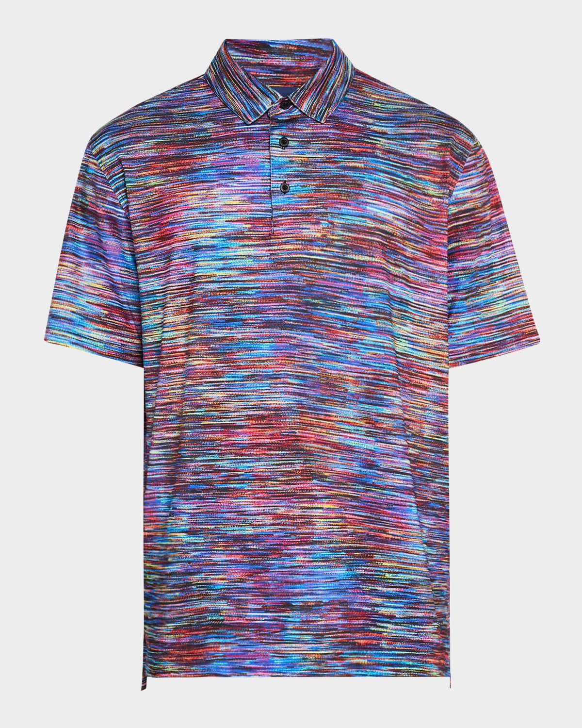 Men's Colorburst Knit Polo Shirt Product Image