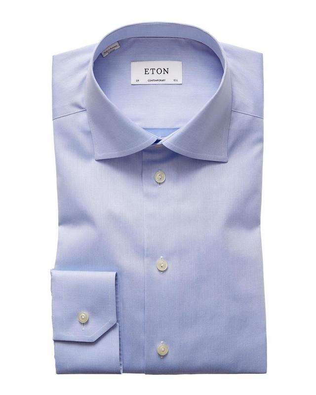 Eton Contemporary Fit Twill Dress Shirt Product Image