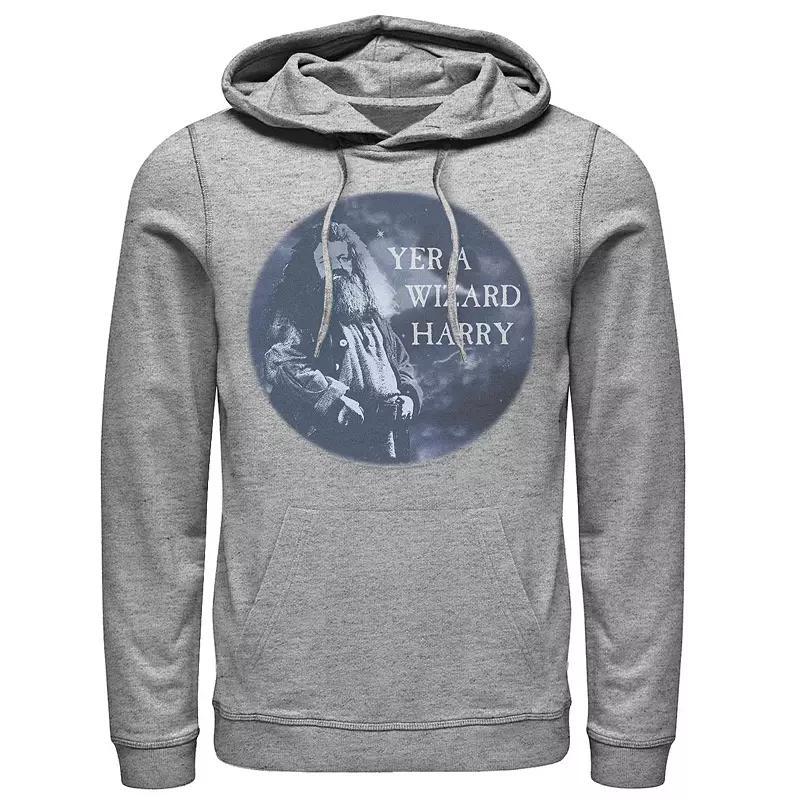 Mens Harry Potter Hagrid Yer A Wizard Harry Portrait Graphic Pullover Hoodie Product Image