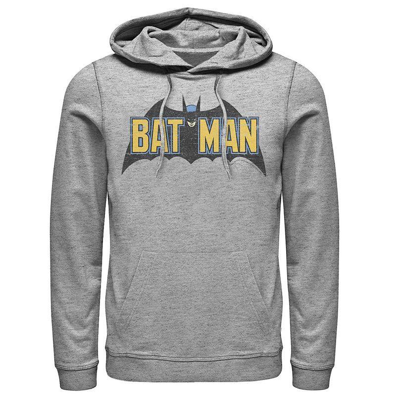 Mens Marvel Avengers Retro Style Logo Hoodie Athletic Grey Product Image