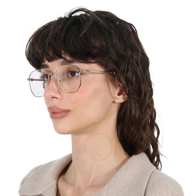 Demo Square Ladies Eyeglasses Gg1420ok 001 54 In Gold Product Image