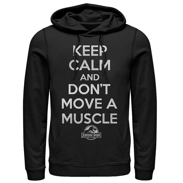 Mens Jurassic Park Keep Calm & Dont Move Graphic Hoodie Product Image