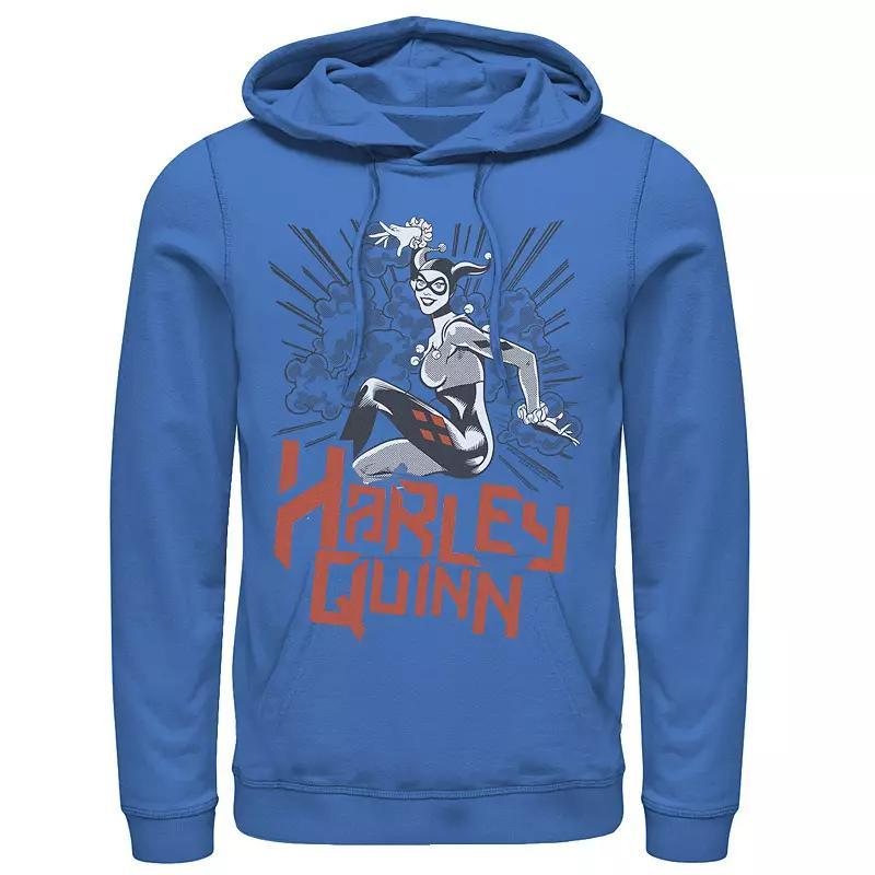 Mens DC Comics Harley Quinn Action Pose Hoodie Product Image