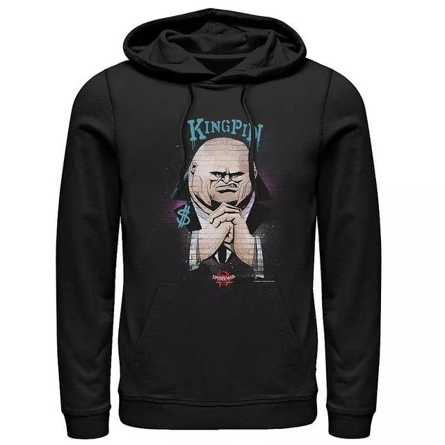 Mens Marvel Spider-Man: Into The Spider-Verse Kingpin Graffiti Graphic Hoodie Black Product Image