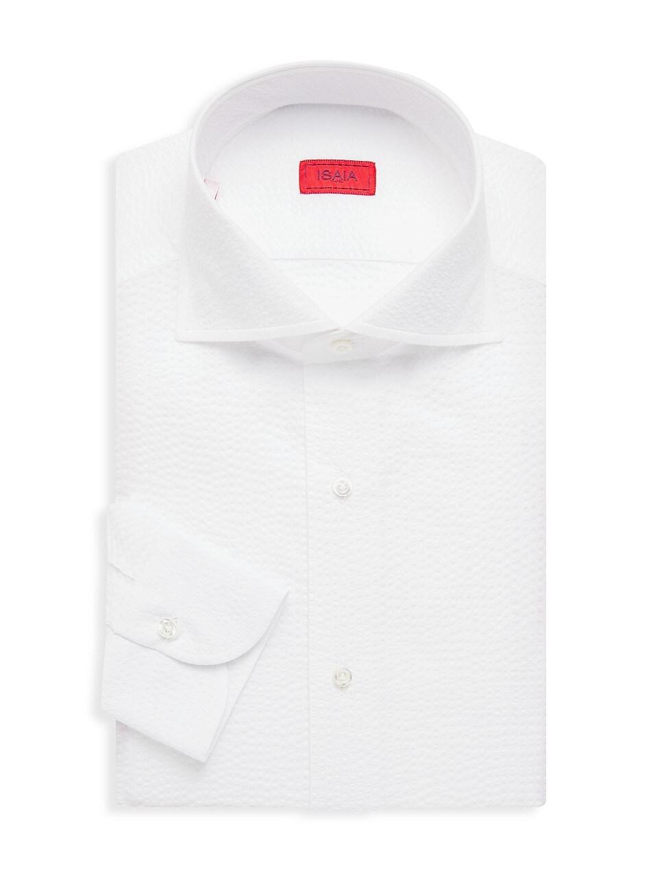 Mens Cotton Seersucker Dress Shirt Product Image