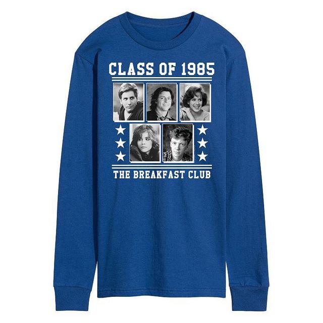 Mens The Breakfast Club Group Long Sleeve Graphic Tee Med Blue Product Image