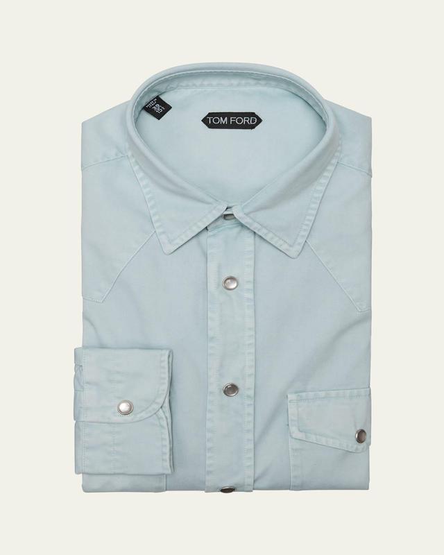 Mens Cotton Twill Western Shirt Product Image