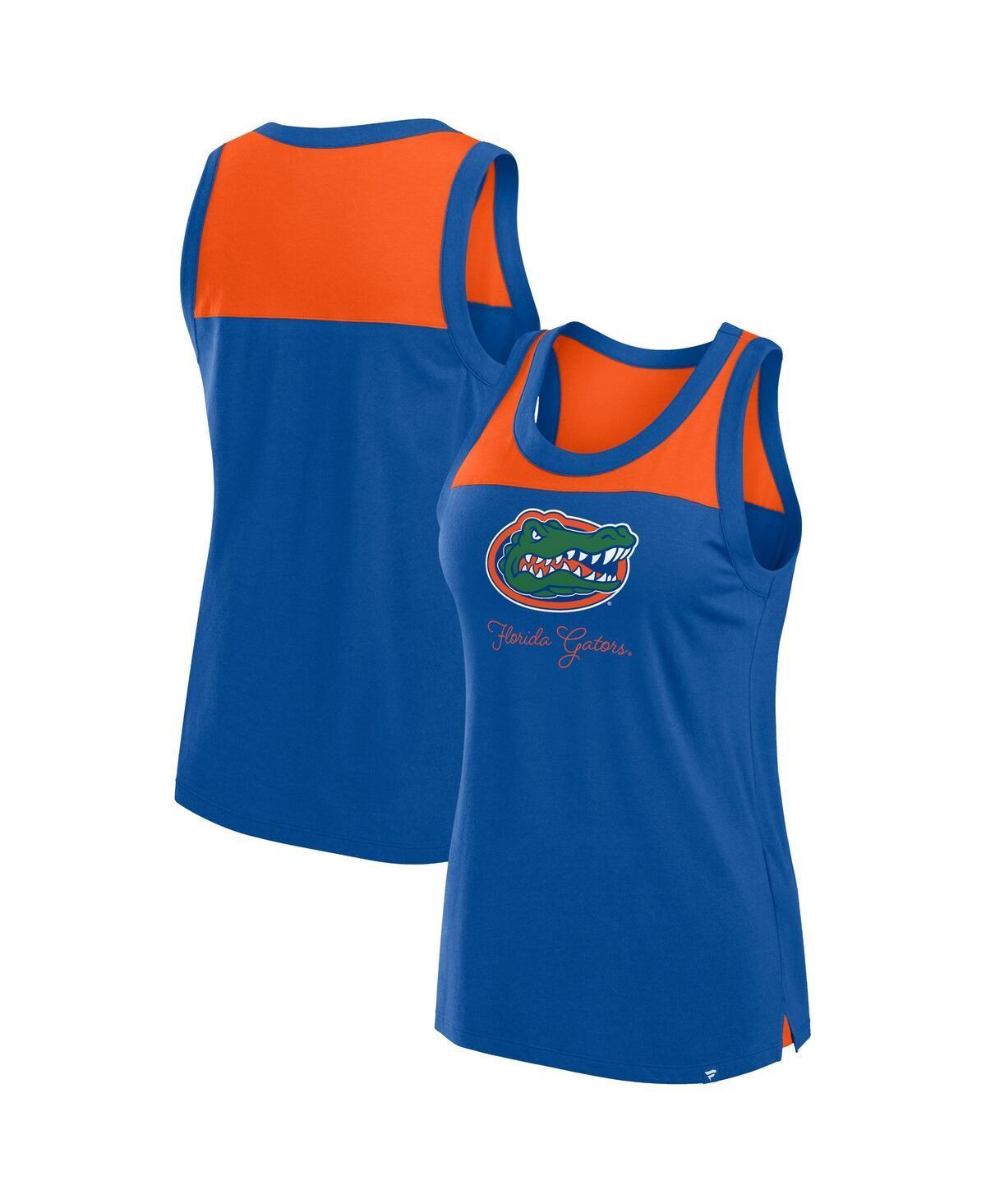 Womens Fanatics Royal Florida Gators Crosley Colorblock Tank Top Product Image