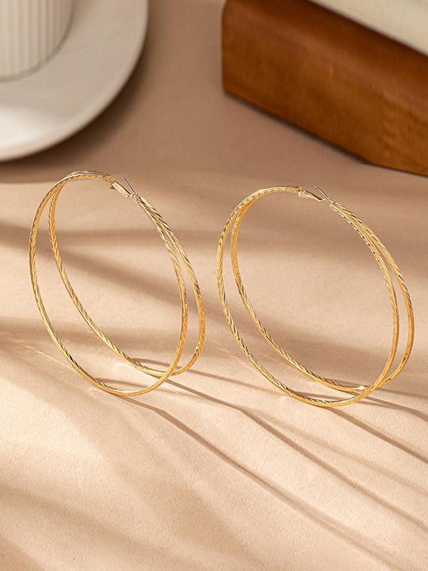 Geometric Layered Earrings Accessories Product Image