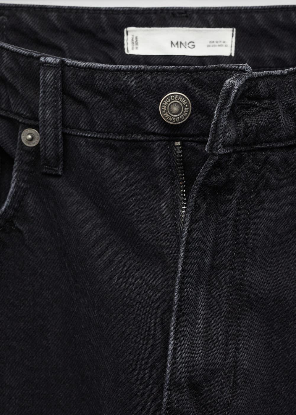 MANGO MAN - Tapered-fit jeans black denimMen Product Image