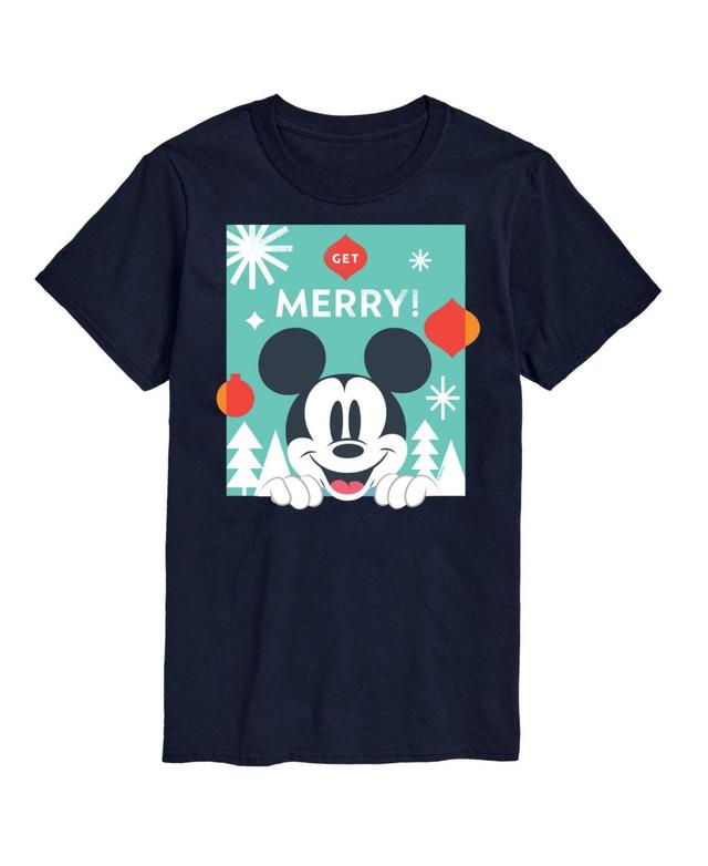 Disneys Mickey Mouse & Friends Mens Christmas Grid Graphic Tee Product Image