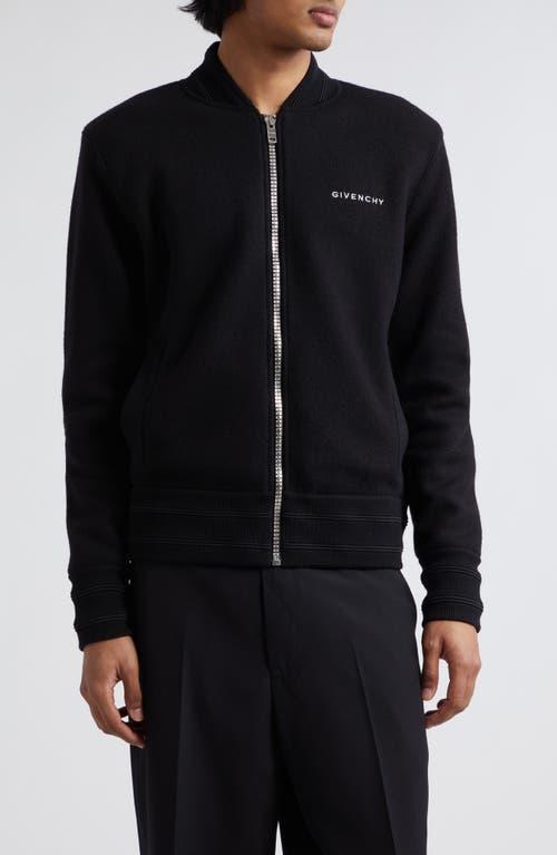 Mens Bomber Jacket In Wool Product Image