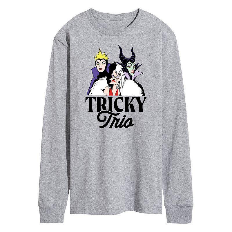 Disney Villains Mens Tricky Trio Long Sleeve Graphic Tee Product Image